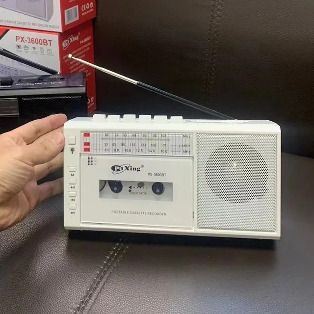 Vintage Portable Retro USB AM/FM/SW Multiband Radio Stereo Wireless Bluetooth Mp3 Audio Cassette Tape Player Recorder AM Radio