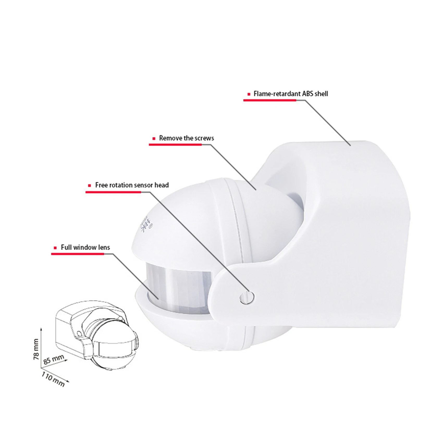 PIR Infrared Motion Sensor AC110V-220V Adjustable Switch for Indoor and Outdoor motion sensor pir motion sensor pir sensor switch motion sensor switch