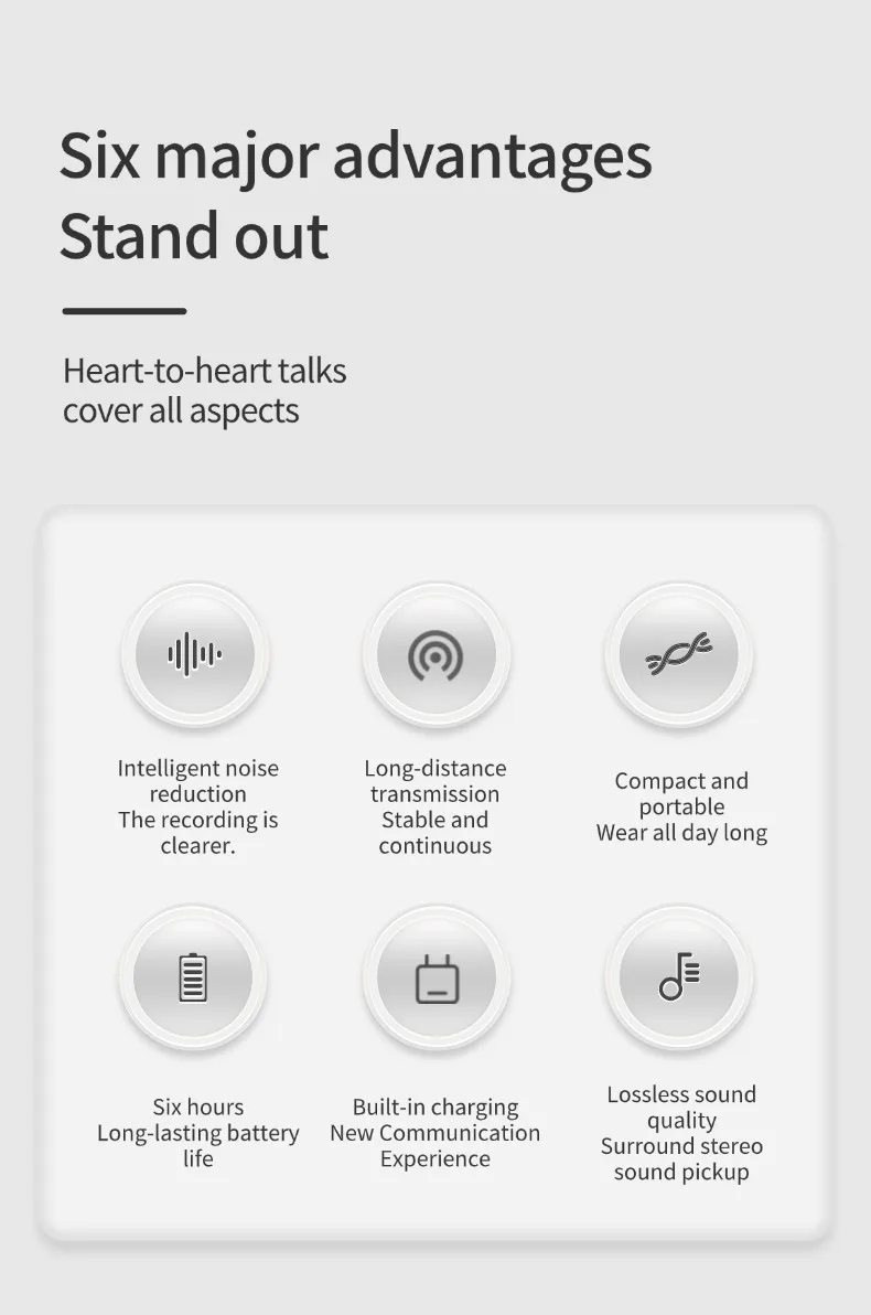 Description Picture 3 of itemWireless lavalier microphone/portable charging case microphone/audio and video recording iPhone Android computer live game