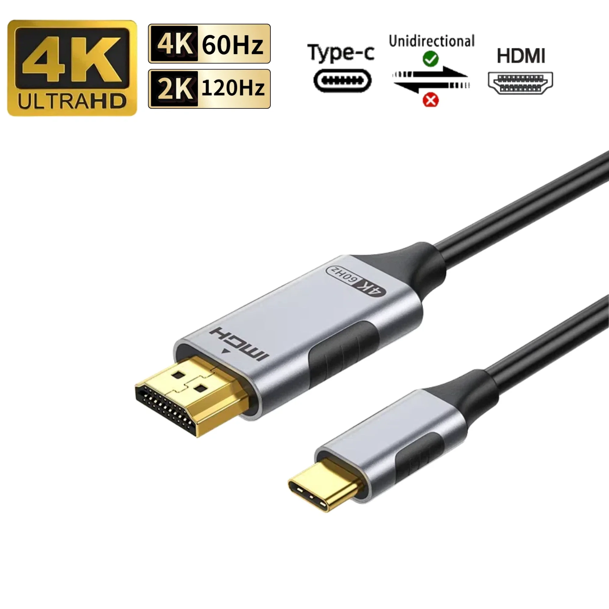 ตัวเลือกสินค้า สาย USB-C เป็น HDMI 8K รองรับ Thunderbolt/iPhone/Galaxy