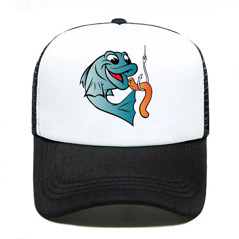 Fisherman Fish Fishing Worm Bite Hook 