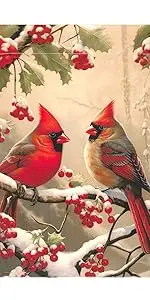 Cardinals Small Garden Flag