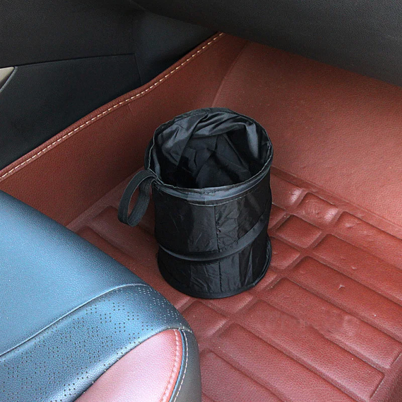 Foldable Car Trash Pack Bag Waterproof Litter Can Car Interior Garbage Storage Organizer Umbrella Container Auto Accessories