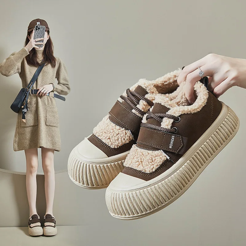 

Женские зимние пушистые удобные мягкие домашние туфли без шнуровки для женщин уличные домашние теплые лоферы