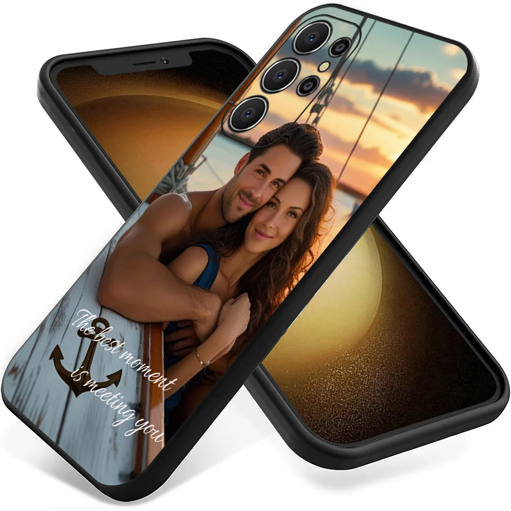 Custom Couple Photo Soft Phone Cases - Personalized DIY Design