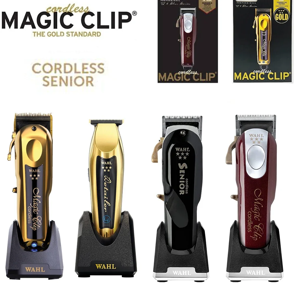 Professionale 5 Stelle Cordless Magic Clip & Detailer Cordless Tagliacapelli Trimmer 100-240V Per Barbieri E Stilisti