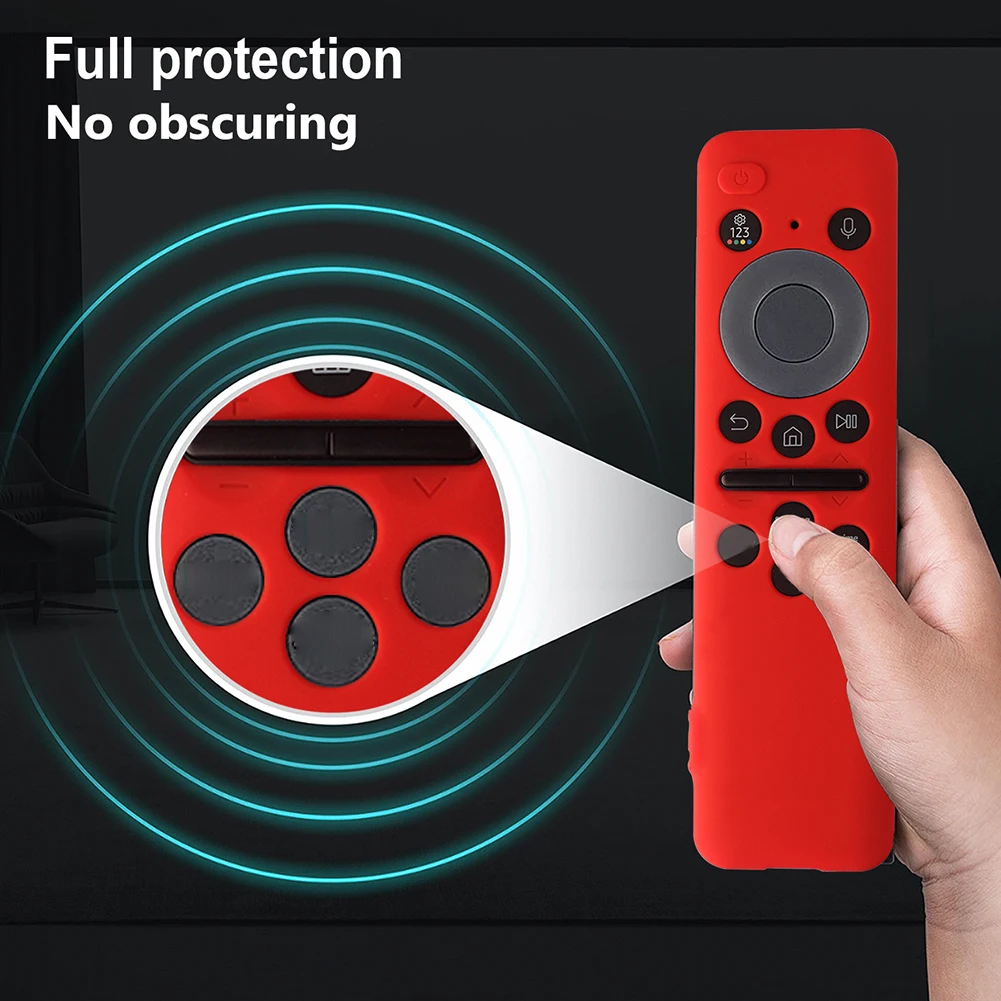 Shockproof Silicone Remote Control Protective Cover - Waterproof Sleeve for Samsung 8K Neo QLED HDR Smart TV