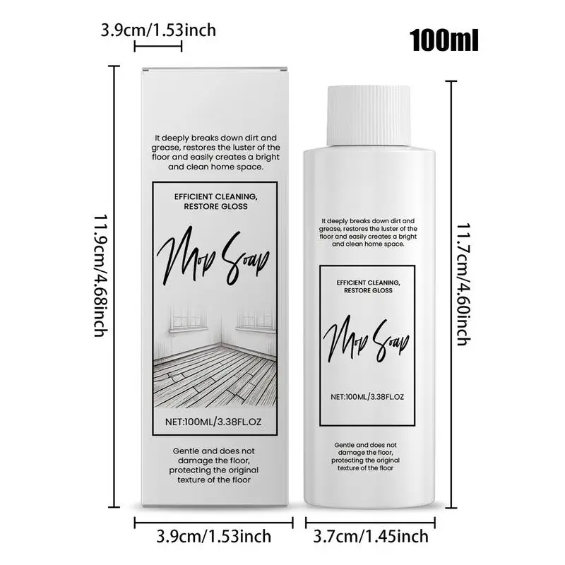 Luxury Mop Soap 100ml Highly Scented Floor Soap Household Supplies Multi-Purpose Liquid Cleaner Hardwood Care Mopping Solution