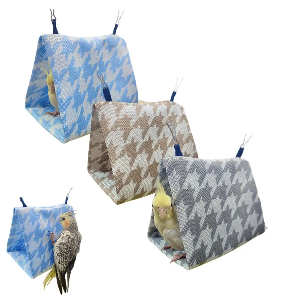 Parrot Triangular Bird Nest House Bed Habitat Cave Hanging Tent For Budgies  Parakeet Cockatiels Lovebird