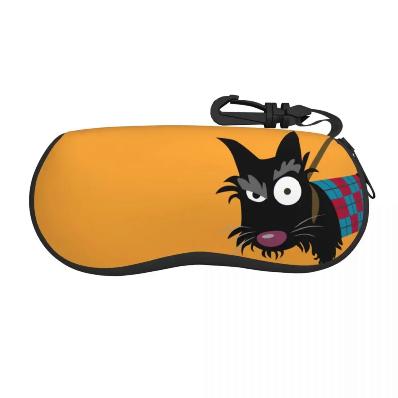 

Scottie Eye Shell Eyeglasses Case Women Men Cute Cartoon Dog Scottish Terrier Glasses Case Sunglasses Box Pouch