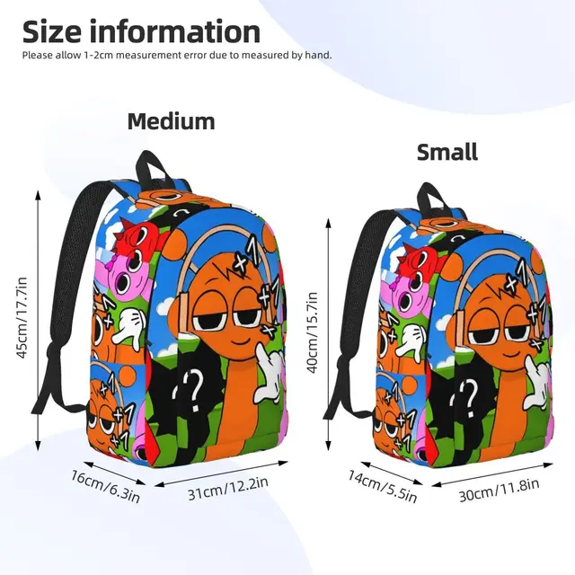 Sprunki Incredibox Backpack for Men Women Cool High School Hiking