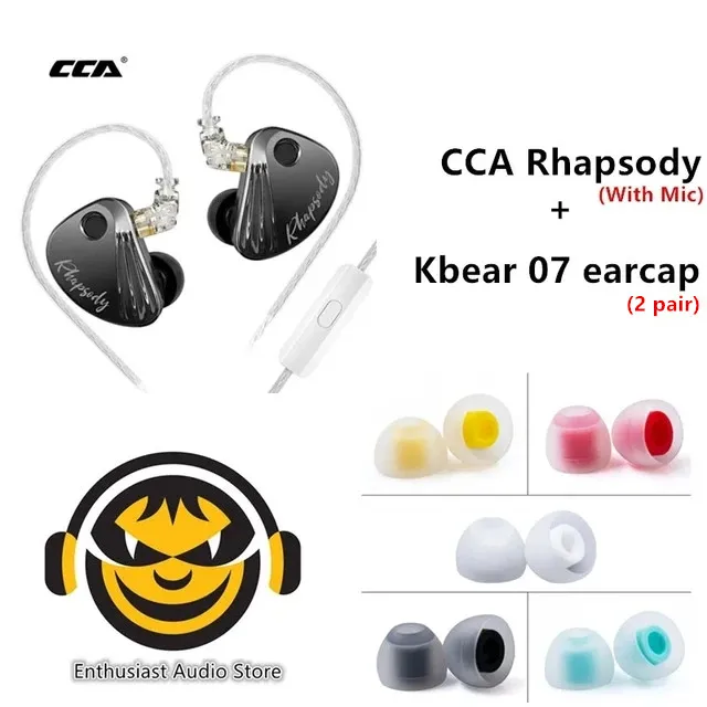 Cca-rapsodyハイブリッドiem Hi-Fi有線ヘッドフォン、取り外し