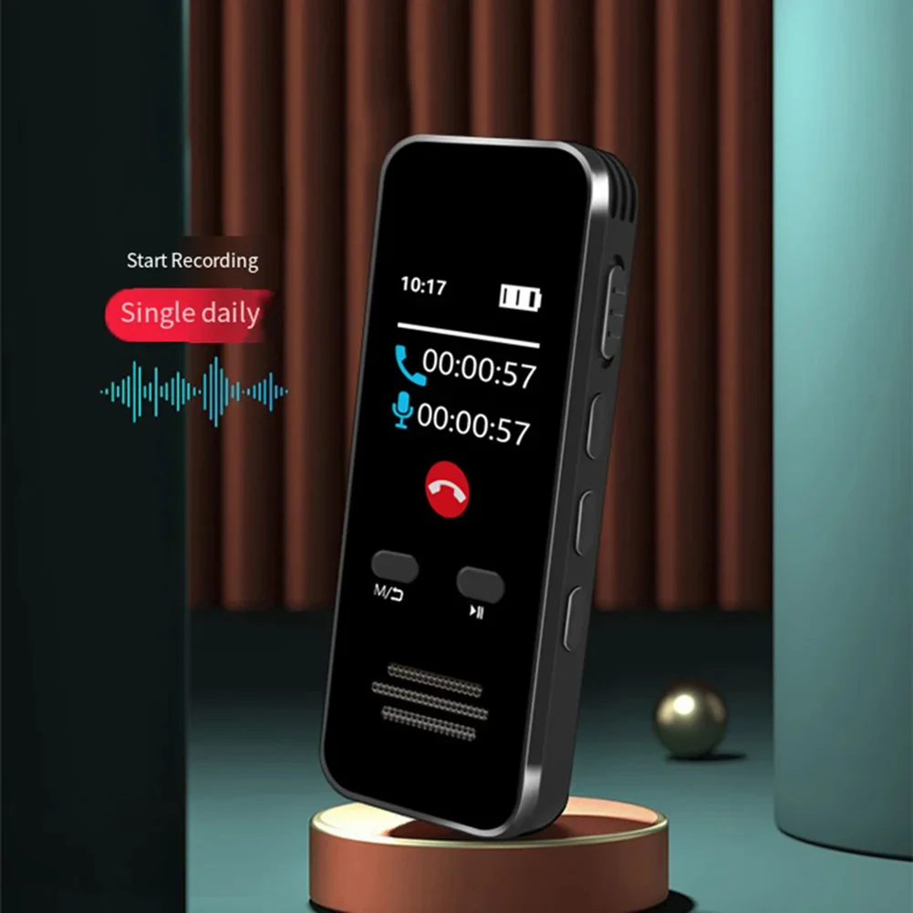 Dictaphone Bluetooth-Compatible with Playback Sound Recorder Noise Reduction Phone Call Recording Pen for Student Class Meeting