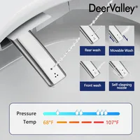 Smart Toilet, Tankless Elongated Electric One Piece Toilet with Smart Bidet, Smart Toilet Bidet Seat 1.28 GPF 2