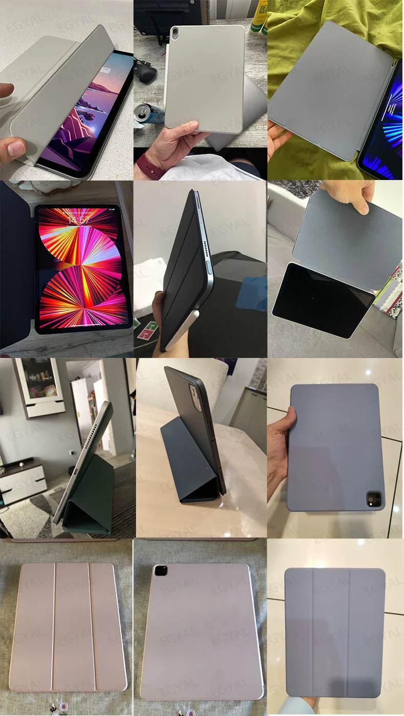 Smart Folio für iPad Pro 13 Hülle 2025 M5 Cover Mehrere Modelle Schutzclip mit Folie für iPad Pro 11 4. Air 11 M4 2026 Hülle – Detail 1
