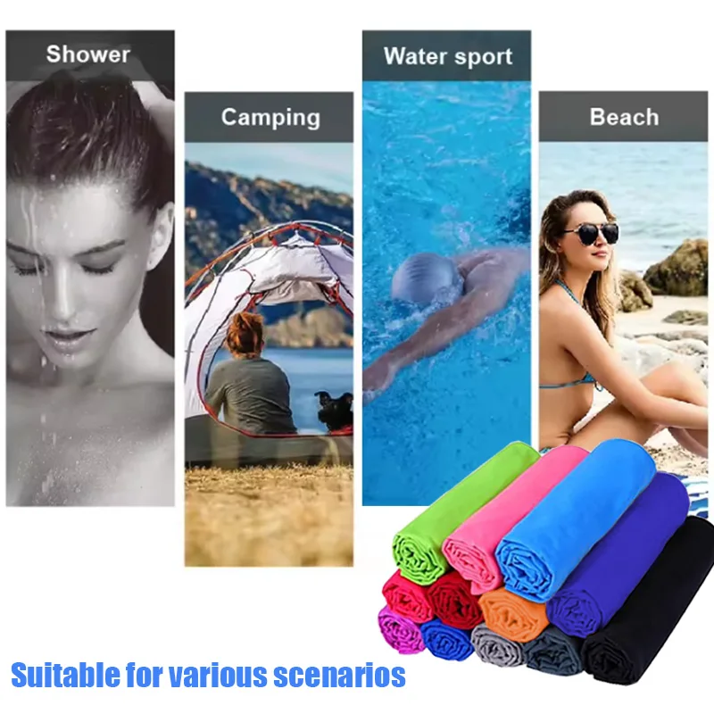 1 pcs portable towel, quick drying towel, Microfiber towel running, fitness, yoga, camping, beach Wipe sweat sports towel 6