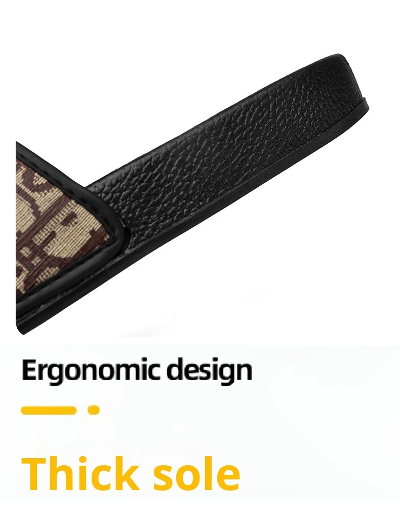 شباشب منزلية للرجال خفيفة الوزن صيفية بنمط جديد مسطحة وبالية كاجوال منقوشة كلاسيكية صنادل مضادة للانزلاق سريعة الجفاف