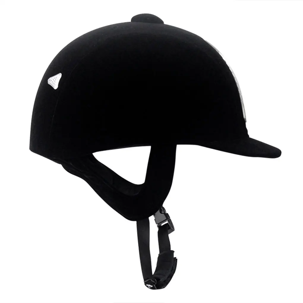 Impact Resistant Riding Helmet For Horse Enthusiasts Making Easy To Ride. Breathability Helmet Is black 56cm