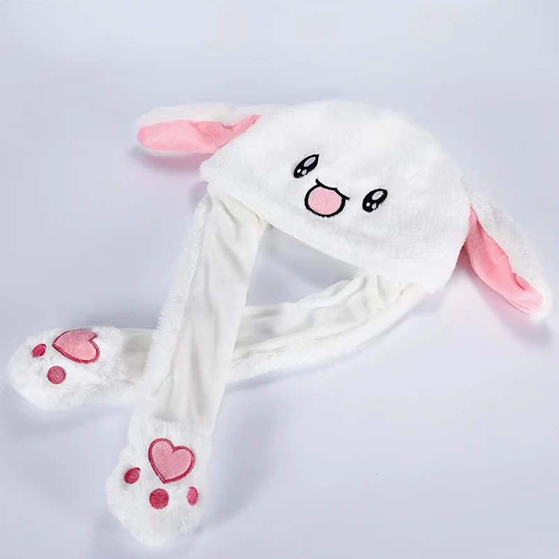 Fashionable New Moving Rabbit Ears Hair Band Hat Adult Children Autumn And Winter Plush Hat Hair Band Headwear