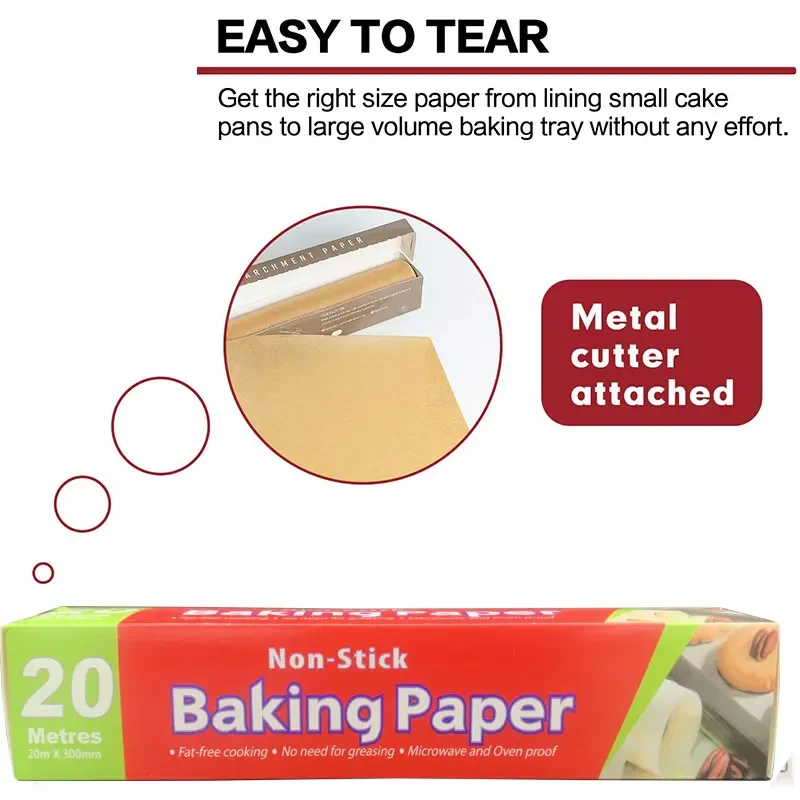 5/10/20M/roll log baking paper non stick parchment Korean barbecue paper baking barbecue heat-resistant oil abso