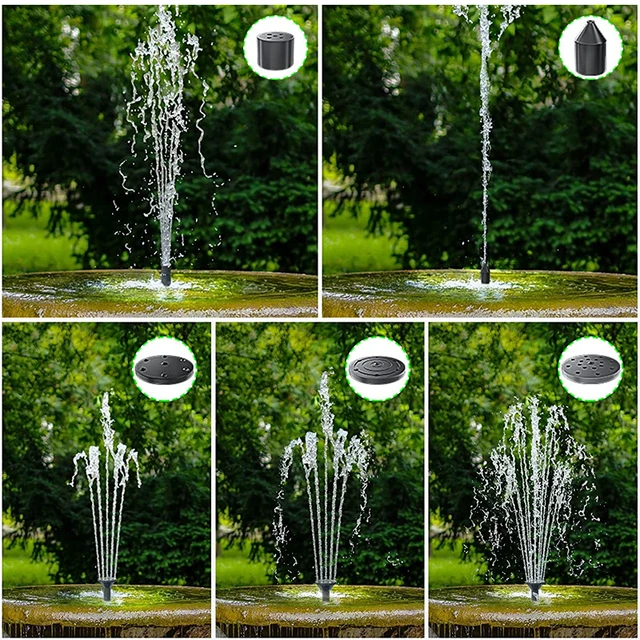 Mini Napelemes Szökőkút Szivattyú Vízcső Úszó Medence Vízszivattyúkert Kerti Mosogató Madárfürdő Dekorációhoz - Image 5