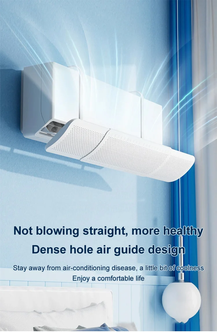 Description Picture 5 of itemHousehold Wall Mounted AIR Conditioner Wind Deflector Windproof Direct Blowing Wind Shield