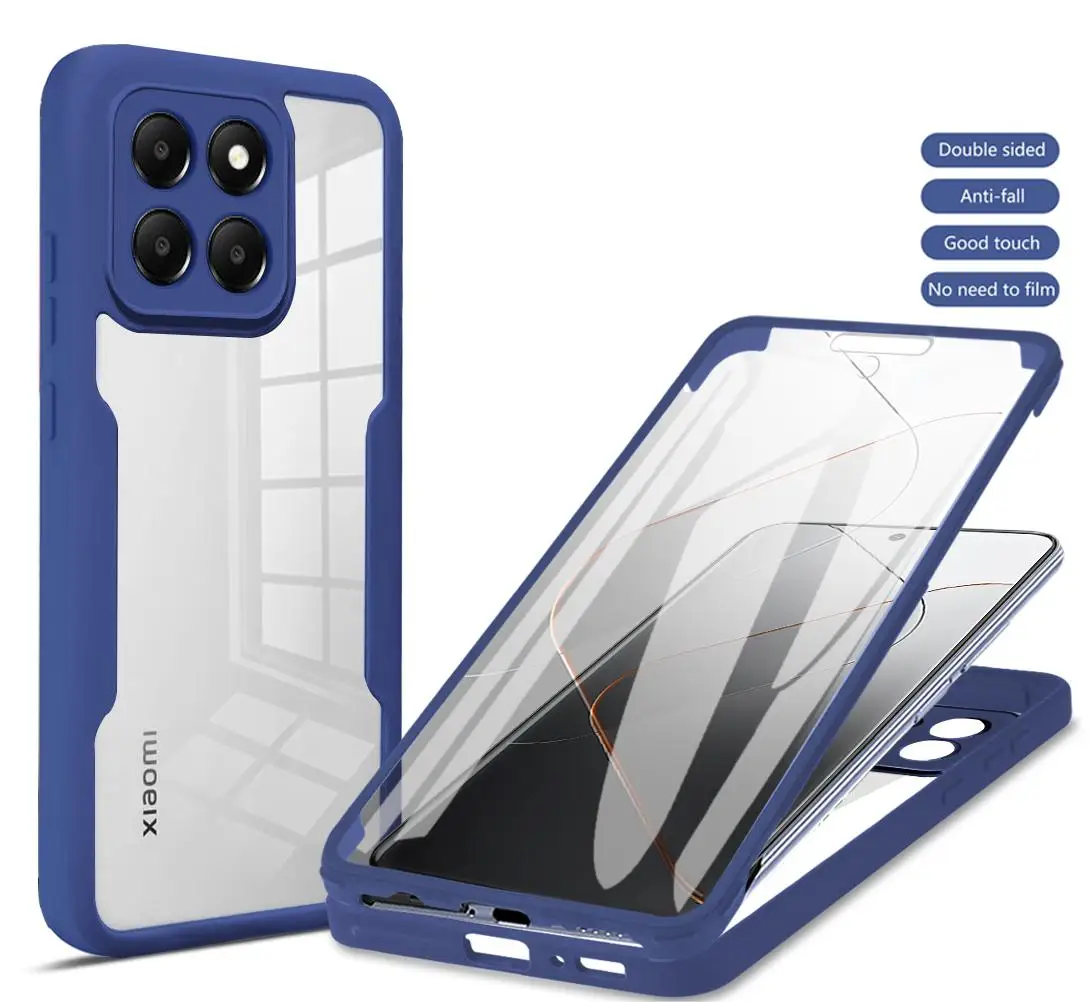 360 Coque complète pour Xiaomi 14 13 12 11 10 Lite Ultra POCO M3 X3 NFC X4 M4 X5 F5 Pro Coque Double face Funda Protect_voghion.com