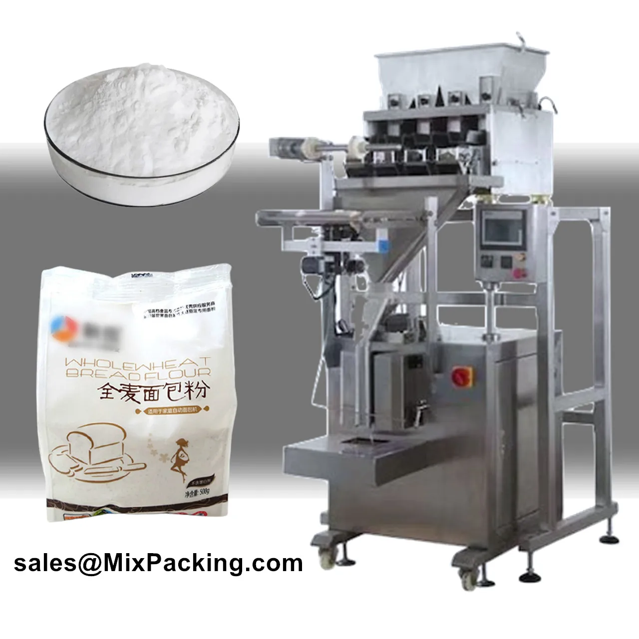 Automatic Weighing Pouch 50g Seasoning Powder Packaging Machine