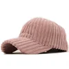 New Autumn Winter Baseball Cap Women Corduroy Winter Hats for Women Snapback Hat Female Hip Hop Cap Gorras Bone Casquette Gorro 5