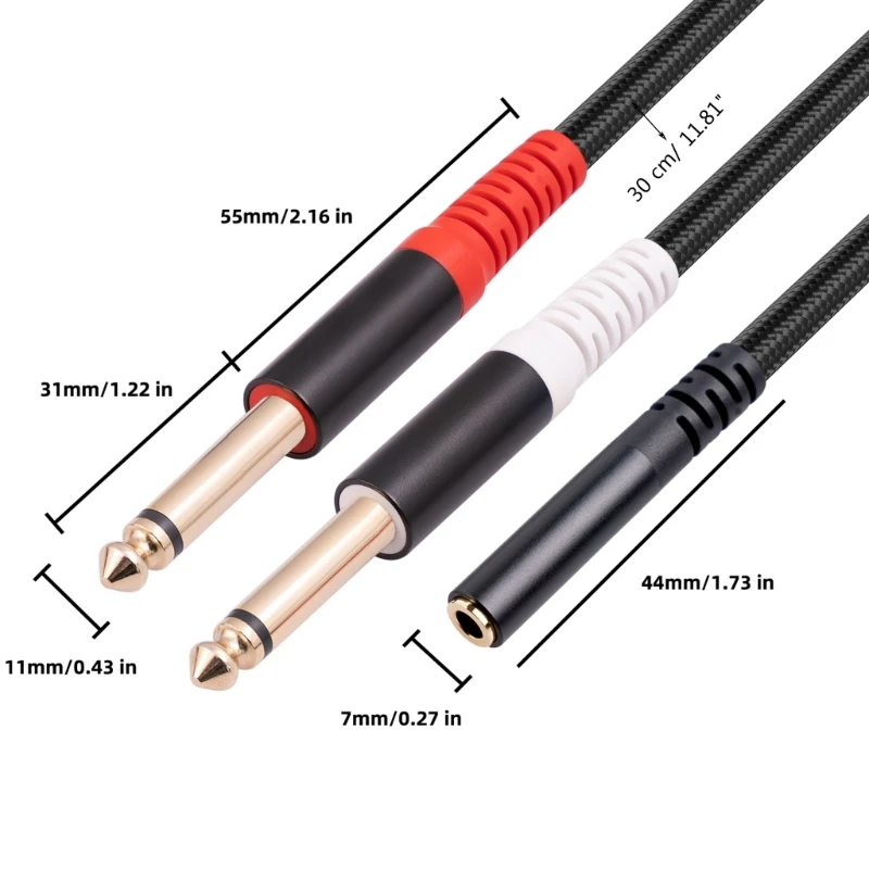 1/8ġ  ׷- 6.35mm 1/4ġ ø ̺ 6.35mm Ŀ 40GE
