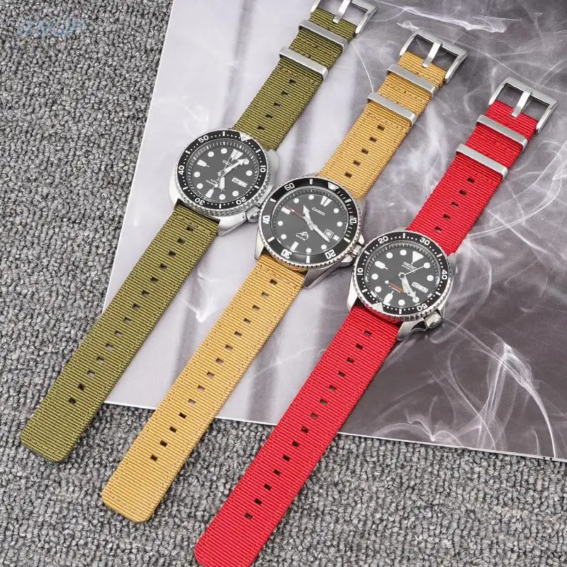Quick Release Weave Nylon Strap with Stainless Steel Buckle - Waterproof Wrist Bracelet