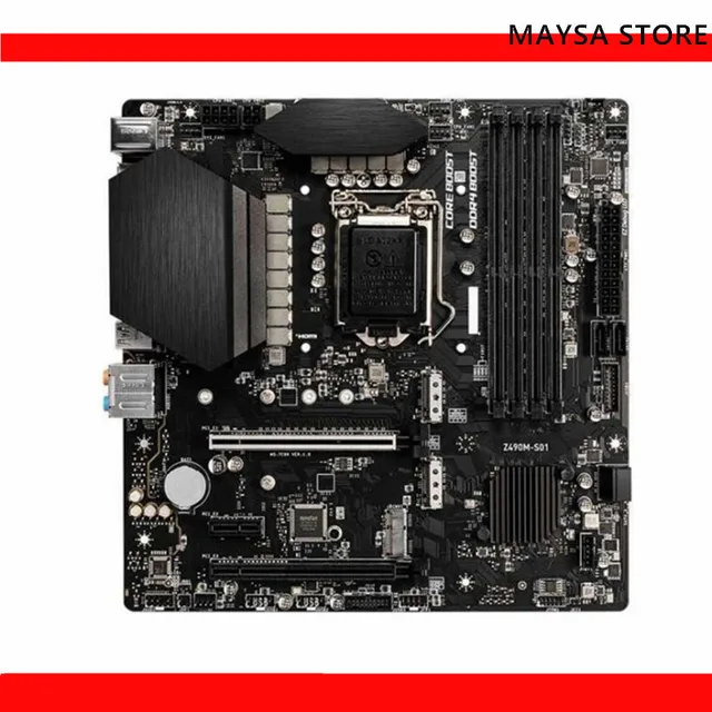 MSI Z490M-S01 マザーボード 本体 MSI Z490M-S01 DDR4 Intel Z490 LGA1200 Motherboard : パワー