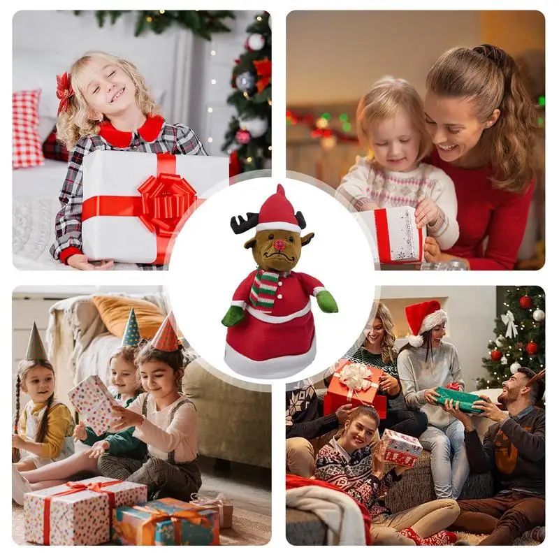 Dancing And Singing Santa Desk Plush Electric Swinging Singing