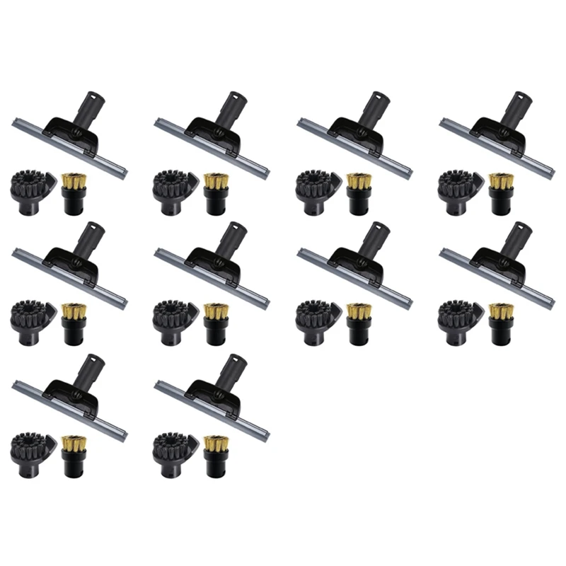 

10X For Karcher SC2 SC3 SC4 SC5 CTK10 CTK20 Window Nozzle Scraper Round Brush For Steam Cleaner Mirrors,Clean Moisture