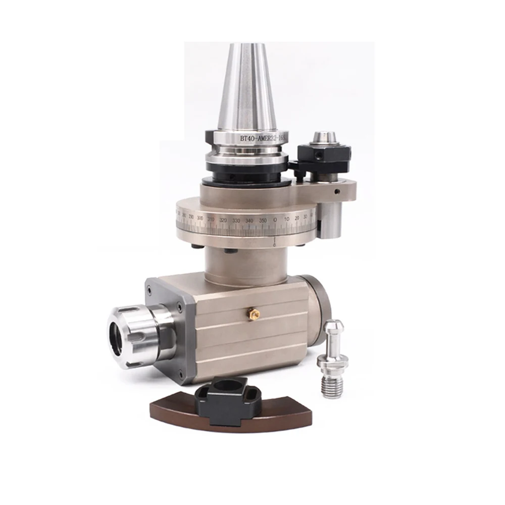 

Боковая фрезерная головка с прямым углом 90 градусов Cnc Bt30/Bt40, точная боковая фрезерная головка автоматически водонепроницаемая и Пыленепроницаемая