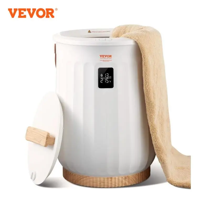 VEVOR Towel Warmer 20L Large Towel Warmer Bucket with LED Screen Auto Shut Off Child Safety Lock Heat 4-Level Time Adjustable electric towel rack
