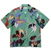 Fashion WACKO MARIA Shirt High Quality 1:1 Summer Mens Womens Cuban Neck Hawaiian Short Sleeve Shirt 3