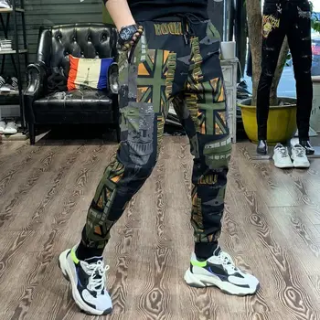 남성용 얇은 슬림 조거 바지, 남성 캐주얼 바지, 패션 십대 소년, 한국 스타일, 인기 판매, 2023 여름 신상