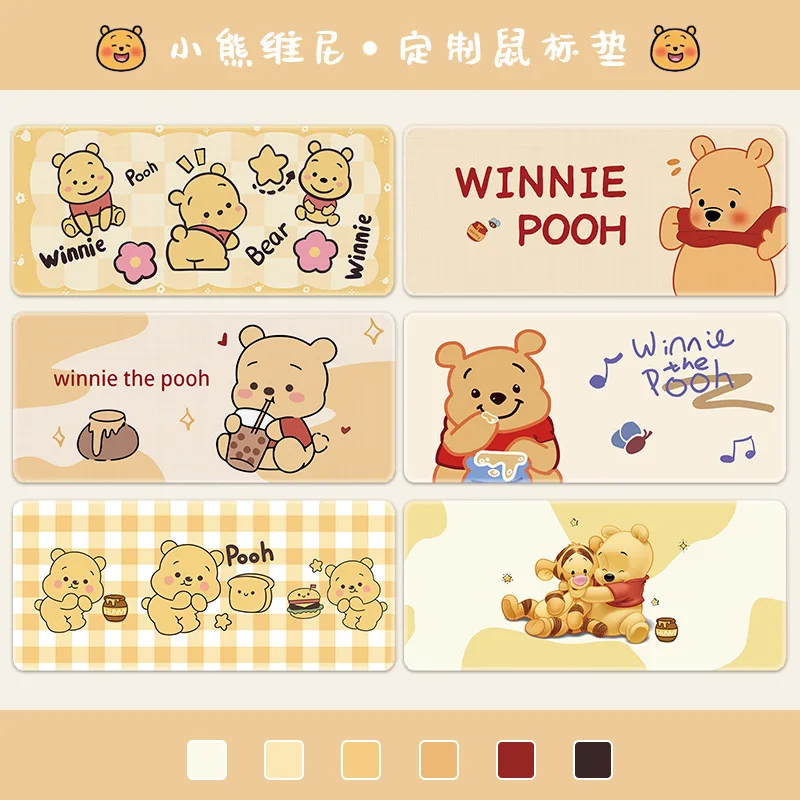 

Disney Winnie The Pooh Mouse Pad Keyboard Mat Desk Durable Desktop Mousepad Rubber Gaming Small Gamers Decoracion Birthday Gift