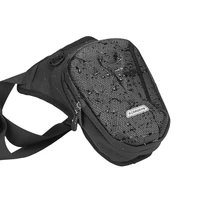 Sac latéral de jambe de moto, coque rigide EVA, sacs de taille décontractés pour l'extérieur, sac à main pour téléphone portable, sac banane de hanche 3