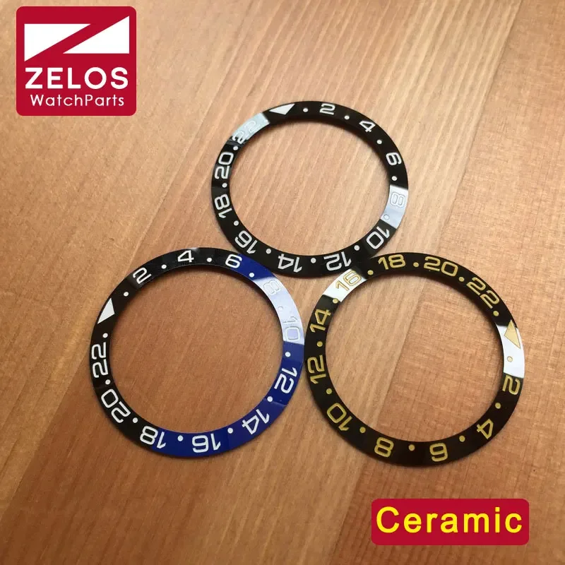 Inserto Lunetta Rolex In Ceramica Da 38Mm Per Rlx Oyster Perpetual Gmt-Master Ii 116718Ln 116710Ln Parti Di Ricambio Per Orologi Automatici Strumenti