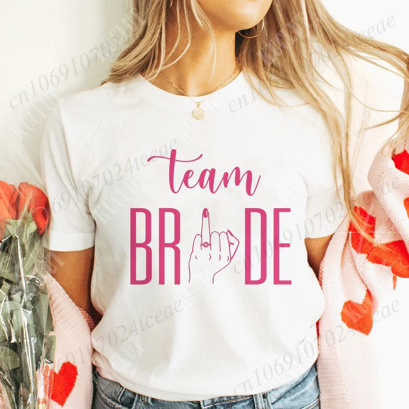 Elegant Bride Squad Graphic T-Shirt - Bachelorette Party & Bridal Shower Edition