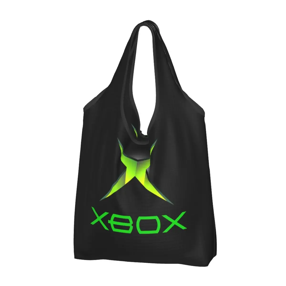 Classic Xboxs Logo Generi Alimentari Shopping Bags Kawaii Shopper Shoulder Tote Bags Grande Capacità Portatile Gioco Gamer Regali Borsa