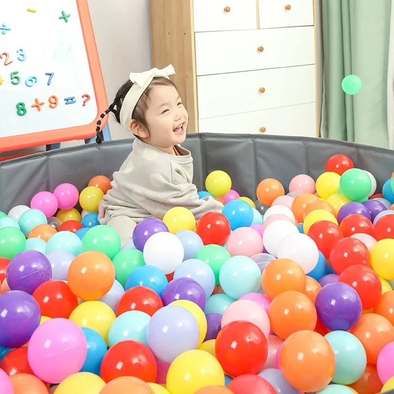 100 palline colorate spesse per bambini, ideali per parchi giochi all'aperto, in plastica antiesplosione._voghion.com