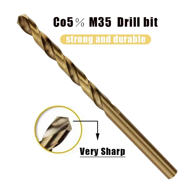 Drill Bit Set Cobalt High Speed Steel Twist Drill M35 Stainless Steel For Metal