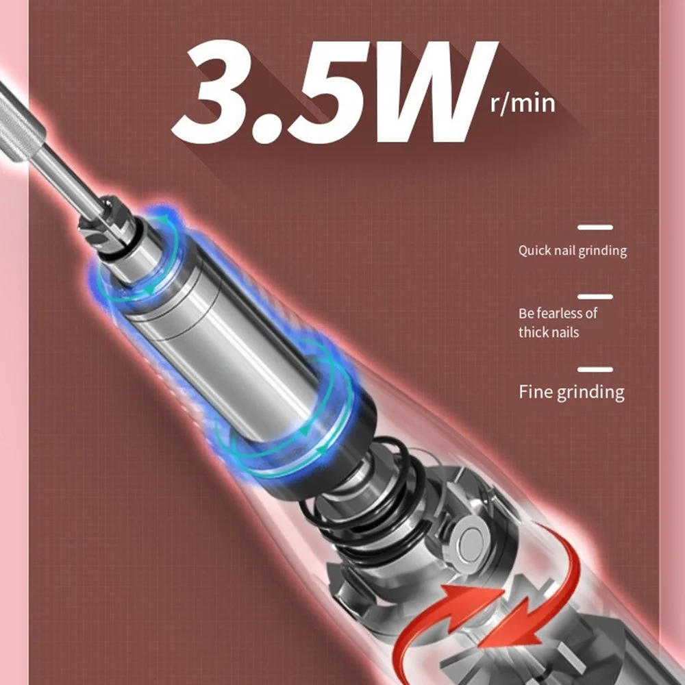 35000RPM Electric Nail Polishing Machine