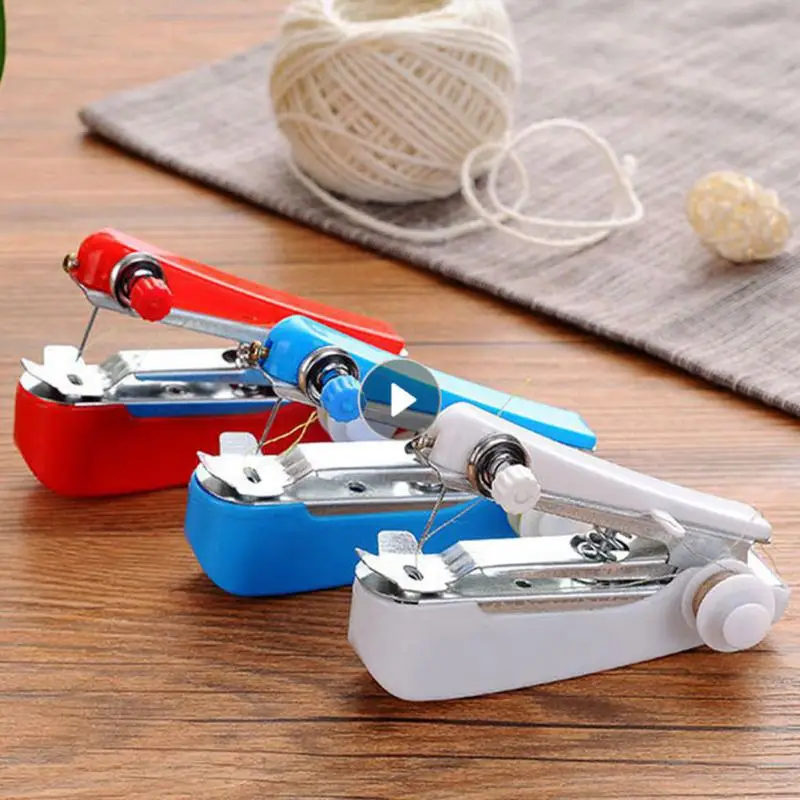 Hand Held Electric MINI Sewing Machine Household Stitch Clothes Sew  needlework Set Portable Manual Sewing Machine Handwork Tools - AliExpress