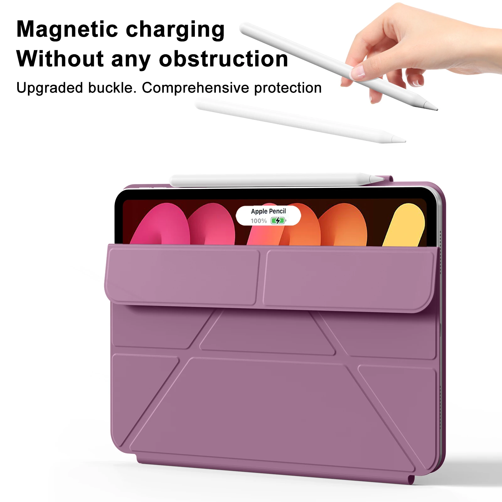 Magnetic Detachable Y-Shaped Folding Cover Case
