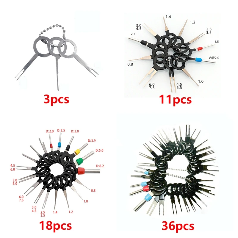 Autó Extraháló Húzó Csatlakozó Huzal Csatlakozó Csatlakozó Eltávolítása A Szerszám Automatikus Felszabadító Csapolt Készlet Javító Szerszám