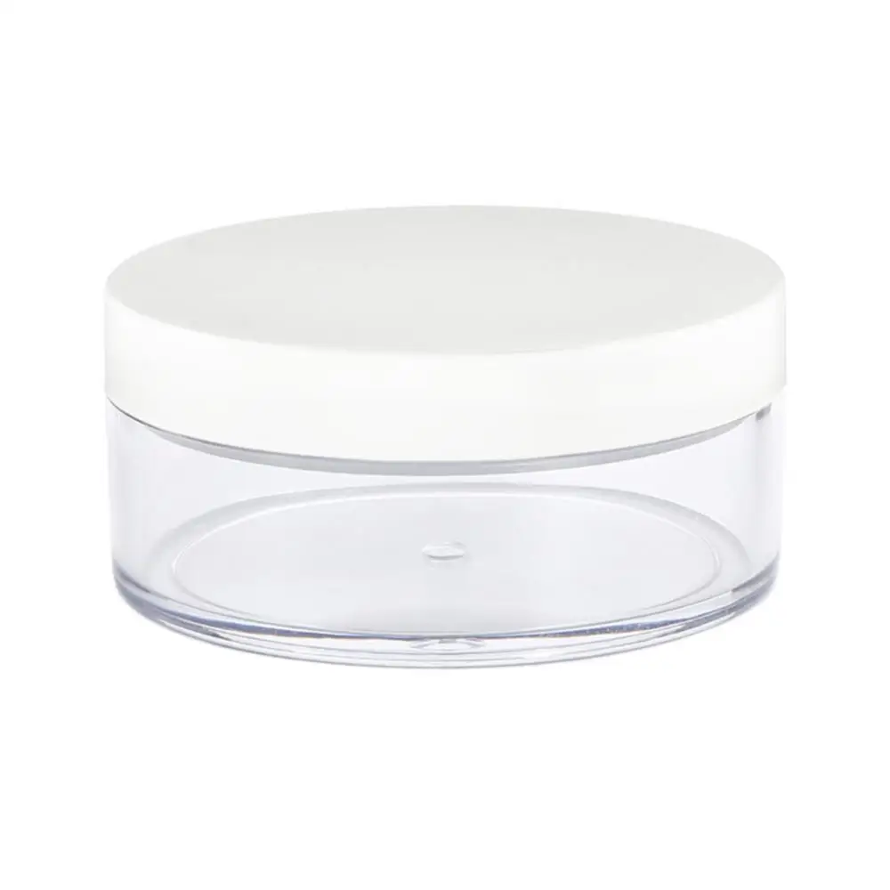 

50g Plastic Empty Loose Powder Pot With Sieve powder sample cream balm body butter refillable bottles Cosmetic Makeup Container